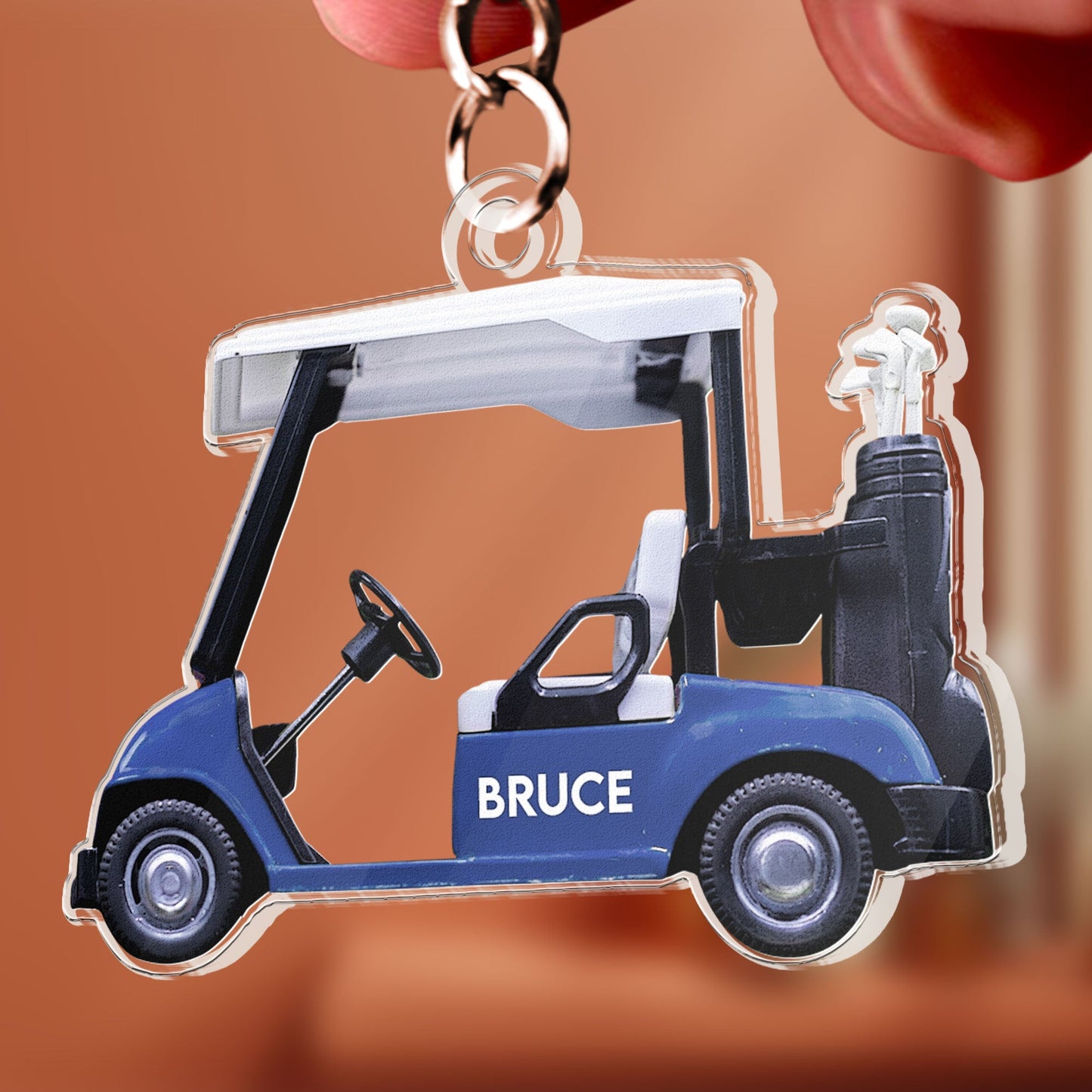 Golf Cart - Personalized Acrylic Keychain