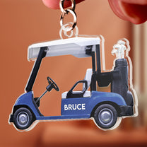 Golf Cart - Personalized Acrylic Keychain