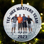 Golfing Team Upload Photo Christmas For Golfers - Personalized Acrylic Photo Ornament