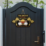 Good Food, Good People, Good Times - Personalized Custom Shaped Wood Sign