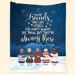 Good Friends & Family Look Like Stars - Personalized Friend Blanket