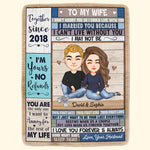 Good Night Baby, Sleep Tight - Personalized Blanket