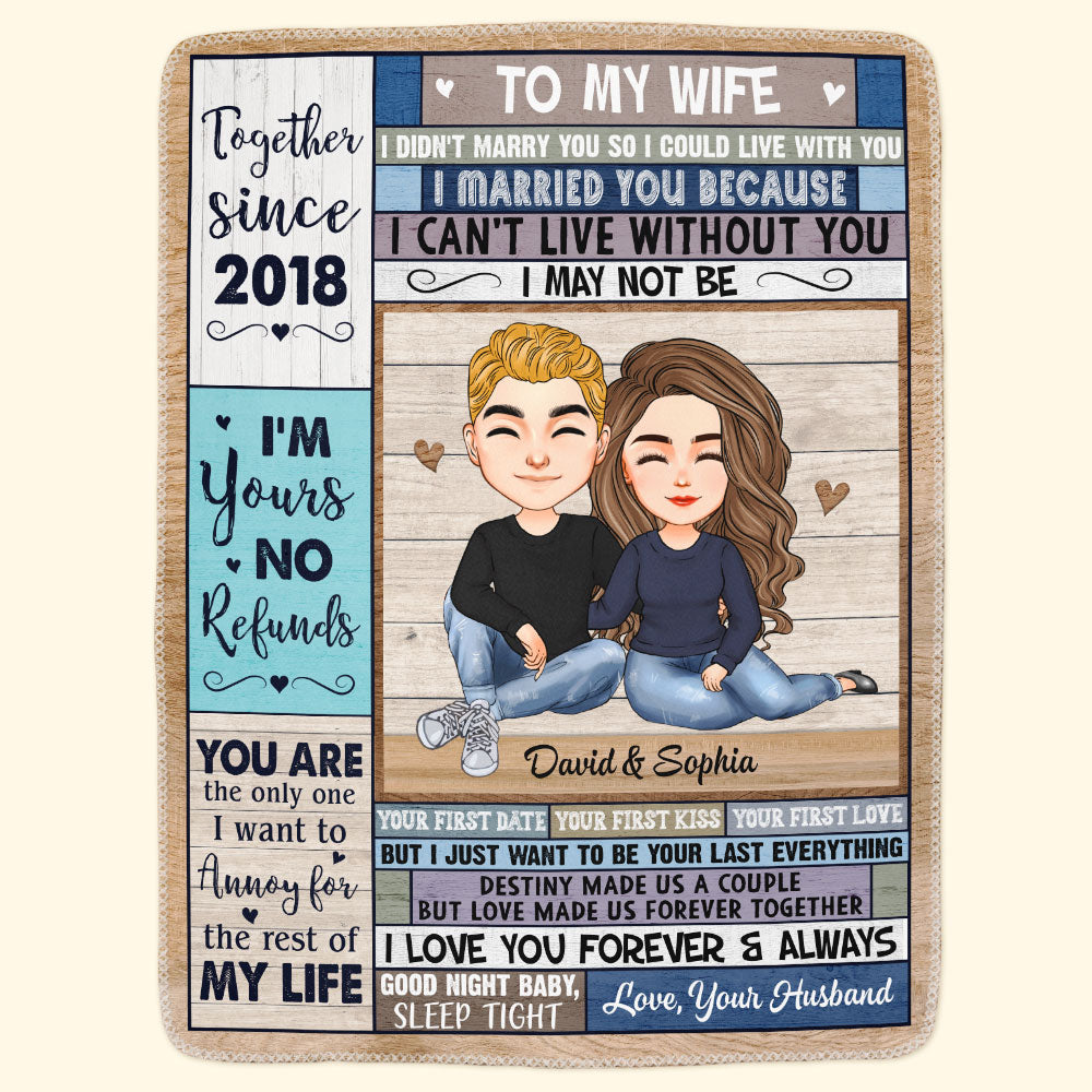 Good Night Baby, Sleep Tight - Personalized Blanket