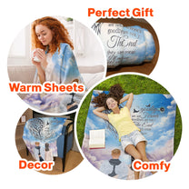 Goodbyes Are Not Forever - Personalized Blanket