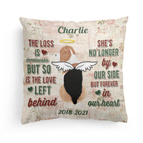 Goodbyes Are Not Forever - Personalized Pillow (Insert Included) - Memorial Gift For Dog Owner