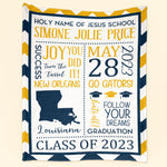 Graduation Celebration - Personalized Blanket