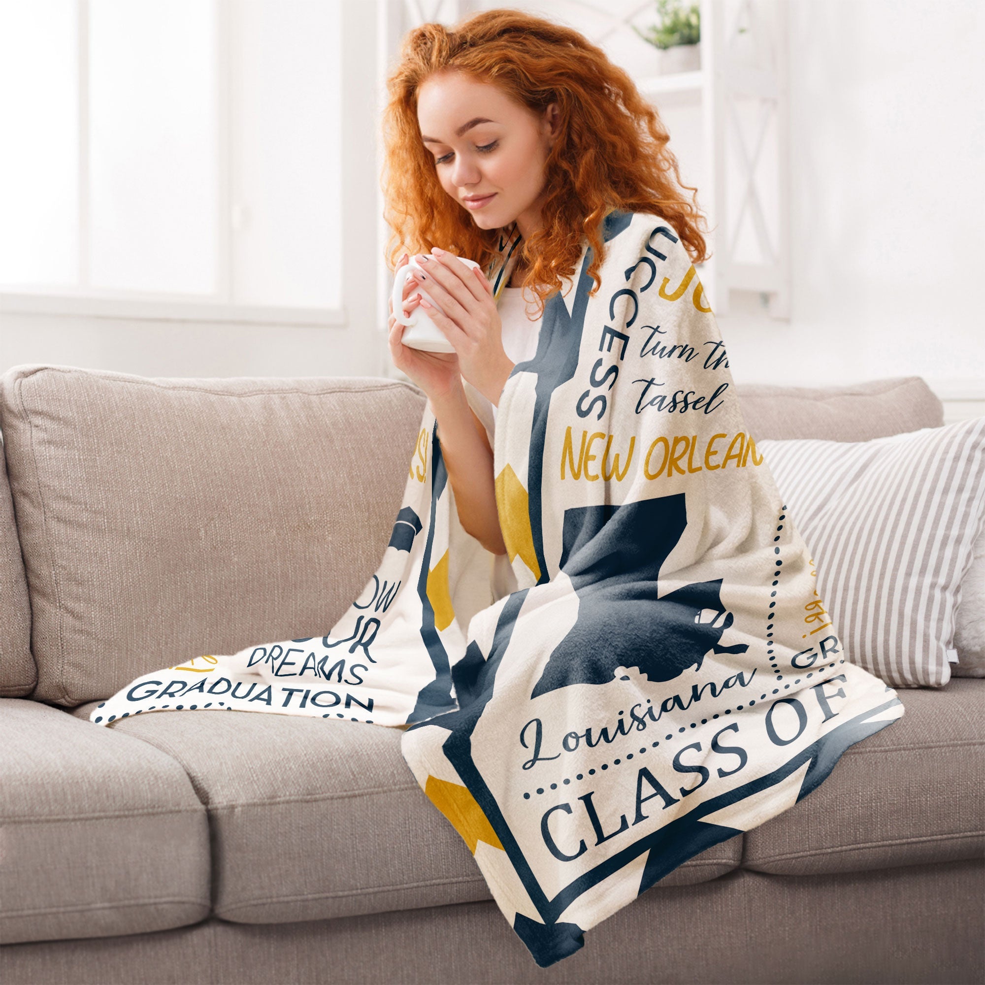 Graduation Celebration - Personalized Blanket