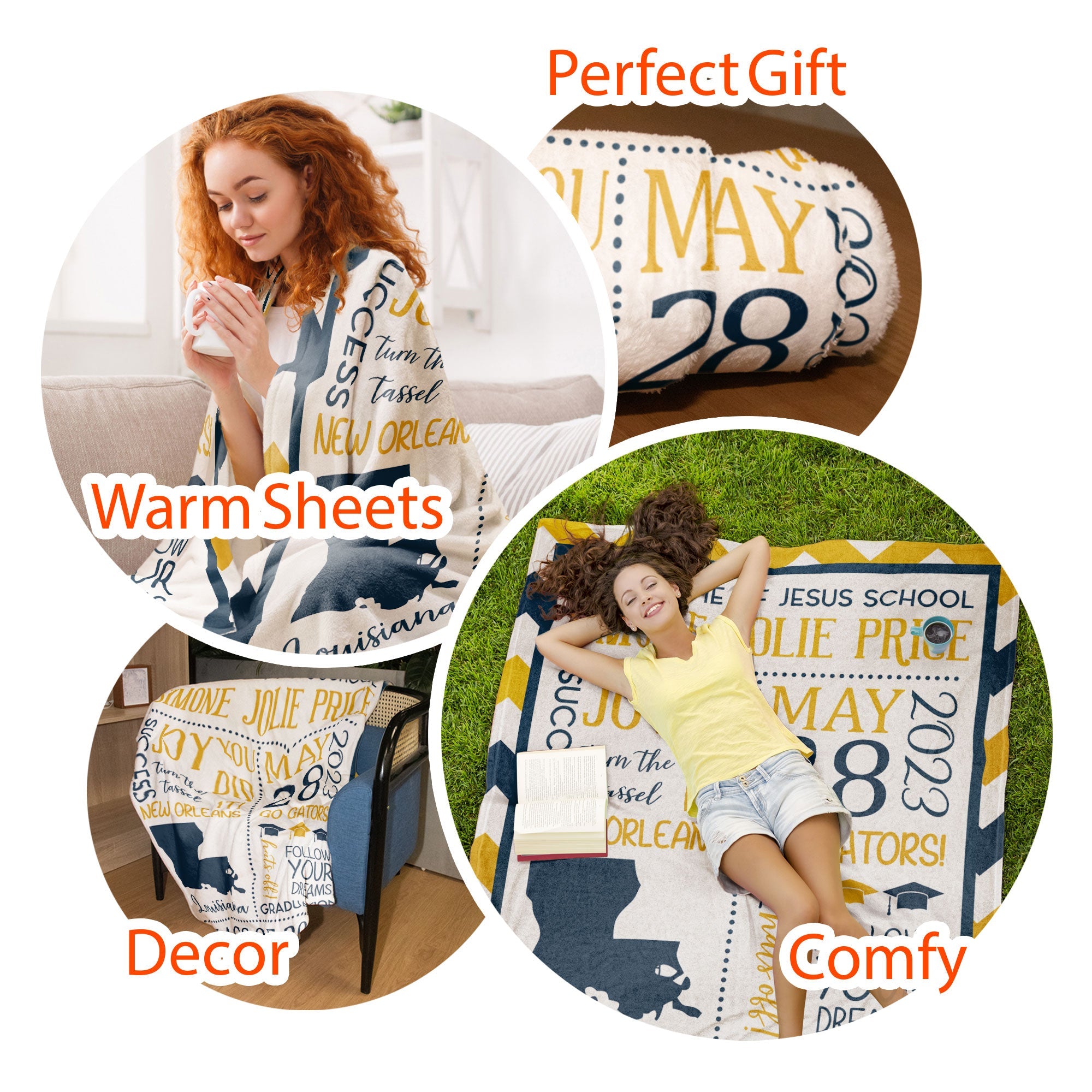 Graduation Celebration - Personalized Blanket