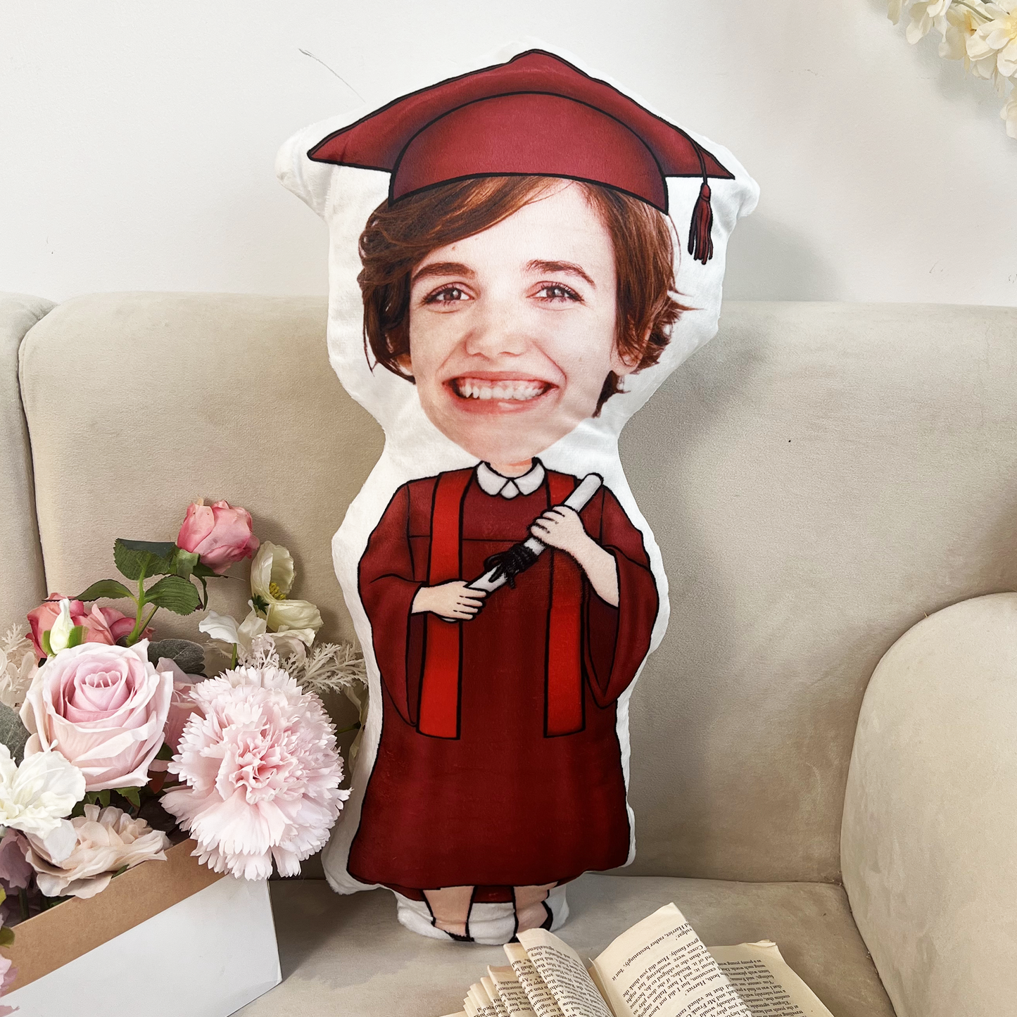 Graduation Custom Face - Personalized Photo Custom Shaped Pillow