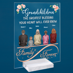 Grandchildren The Greatest Blessing - Personalized Acrylic Plaque