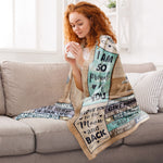 Grandkid - You Are My Sunshine - Personalized Blanket - Christmas, New Year, Loving Gift Gift For Grandkids, Granddaughter, Grandson