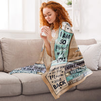 Grandkid - You Are My Sunshine - Personalized Blanket - Christmas, New Year, Loving Gift Gift For Grandkids, Granddaughter, Grandson