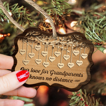 Grandkids Make Life Grand - Personalized Wooden Ornament