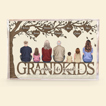 Grandkids Make Life Grand - Personalized Rectangle Acrylic Plaque