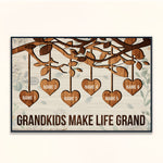 Grandkids Make Life Grand - Personalized Poster/Wrapped Canvas