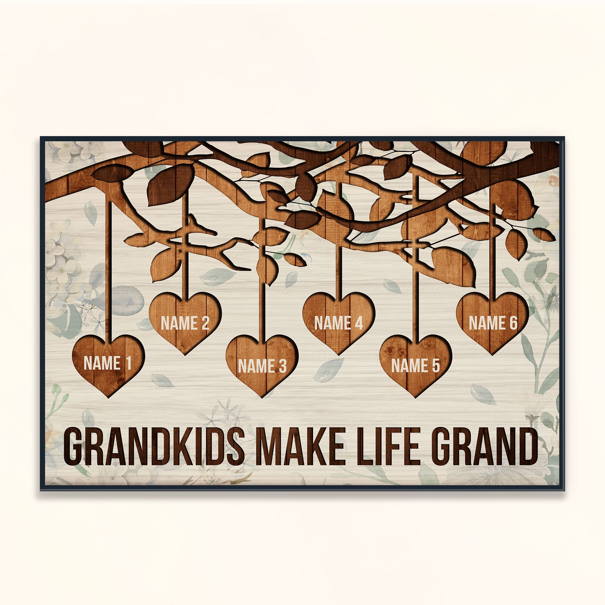 Grandkids Make Life Grand - Personalized Poster/Wrapped Canvas