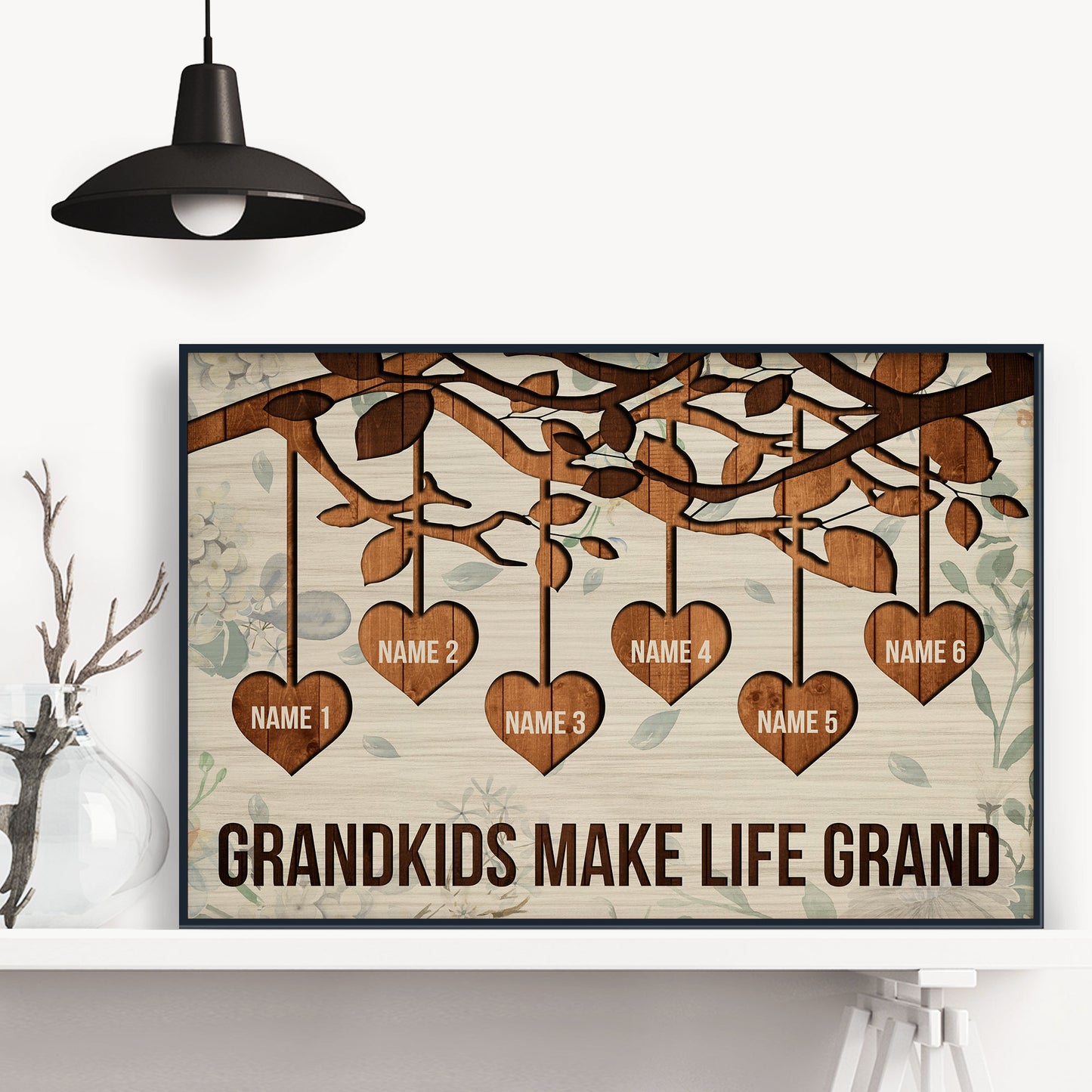 Grandkids Make Life Grand - Personalized Poster/Wrapped Canvas