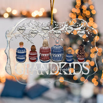 Grandkids Make Life More Grand - Personalized Acrylic Ornament