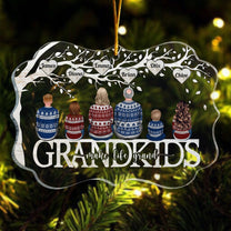 Grandkids Make Life More Grand - Personalized Acrylic Ornament