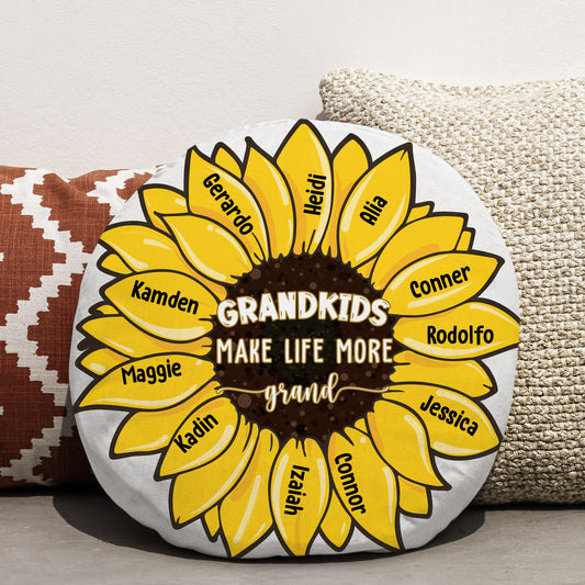 Grandkids Make Life More Grand - Personalized Custom Shaped Pillow