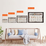 Grandkids Make Life More Grand - Personalized Wrapped Canvas - Birth Month Flowers