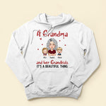Grandma And Grandkids Beautiful Thing - Personalized Shirt