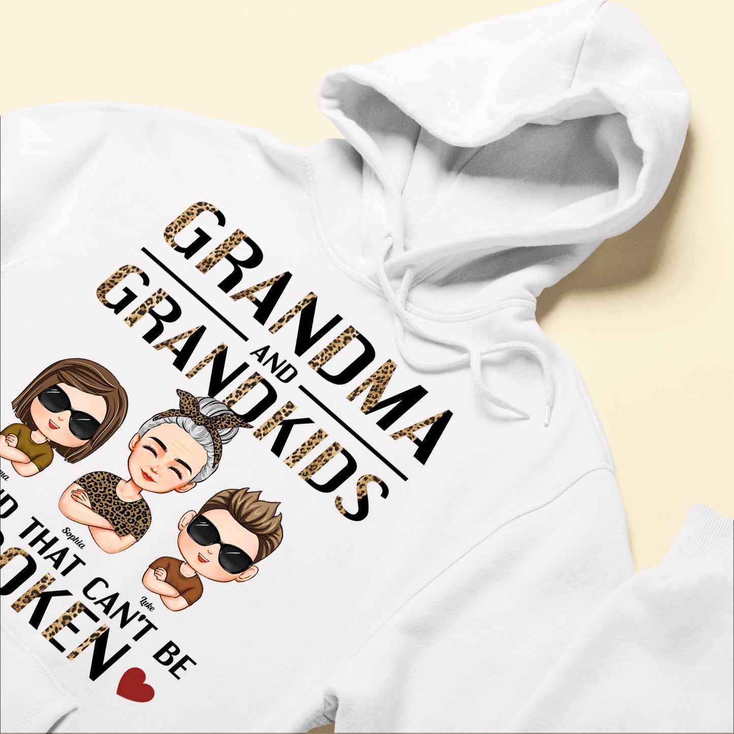 Grandma And Grandkids Unbreakable Bond - Personalized Shirt