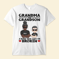 Grandma-And-Grandson-Granddaughter-A-Bond-That-Can-t-Be-Broken-Personalized-Shirt-Mother-s-Day-Gift-For-Grandma-Nana