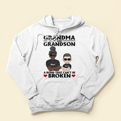Grandma-And-Grandson-Granddaughter-A-Bond-That-Can-t-Be-Broken-Personalized-Shirt-Mother-s-Day-Gift-For-Grandma-Nana