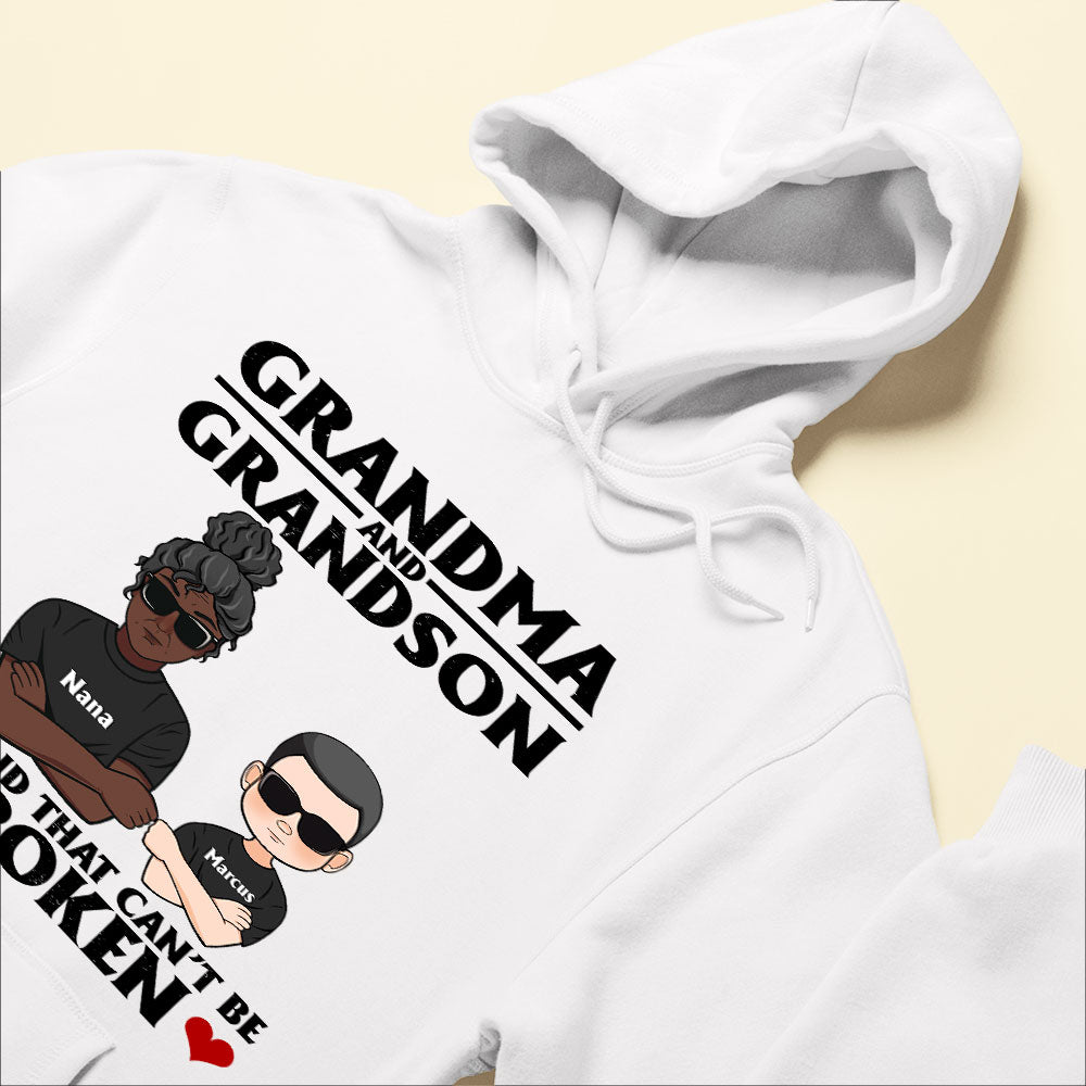 Grandma-And-Grandson-Granddaughter-A-Bond-That-Can-t-Be-Broken-Personalized-Shirt-Mother-s-Day-Gift-For-Grandma-Nana