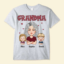 Grandma - Cartoon Version - Personalized Shirt - Birthday, Christmas, New Year Gift For Grandma, Nana, Gigi