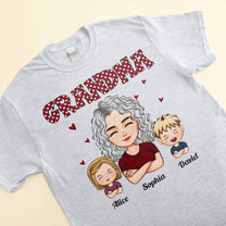 Grandma - Cartoon Version - Personalized Shirt - Birthday, Christmas, New Year Gift For Grandma, Nana, Gigi