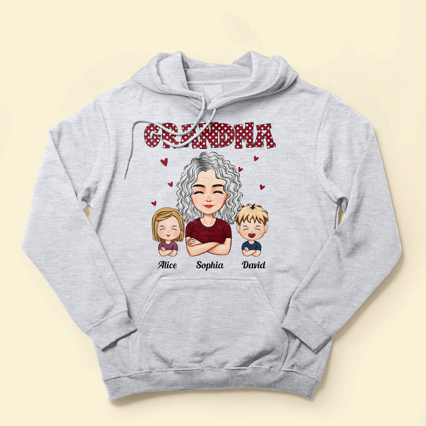 Grandma - Cartoon Version - Personalized Shirt - Birthday, Christmas, New Year Gift For Grandma, Nana, Gigi