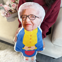 Grandma Custom Face - Personalized Photo Custom Shaped Pillow