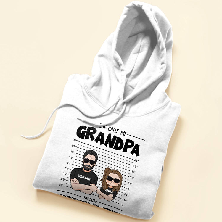 Grandma Grandpa Partner In Crime - Personalized Shirt - Gift For Grandpa And Grandma - Man/ Woman/ Kid Illustration