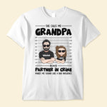 Grandma Grandpa Partner In Crime - Personalized Shirt - Gift For Grandpa And Grandma - Man/ Woman/ Kid Illustration