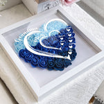 Grandma Hearts Mommy Hearts - Personalized Flower Shadow Box - Gift For Grandma