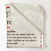 Grandma Hug This Blanket When You Miss Us - Personalized Blanket