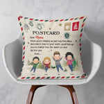 Grandma Hug This Pillow When You Miss Us - Personalized Pillow