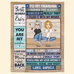 Grandma - I Love You - Personalized Grandma Blanket