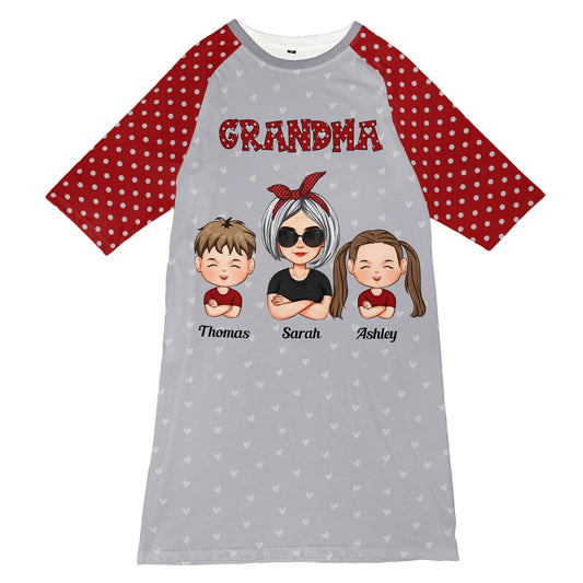 Grandma Life - Personalized 3/4 Sleeve Dress