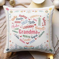 Grandma Nana Gigi Mimi - Personalized Pillow (Insert Included)