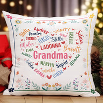 Grandma Nana Gigi Mimi - Personalized Pillow (Insert Included)