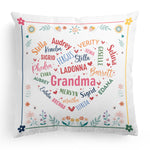 Grandma Nana Gigi Mimi - Personalized Pillow (Insert Included)