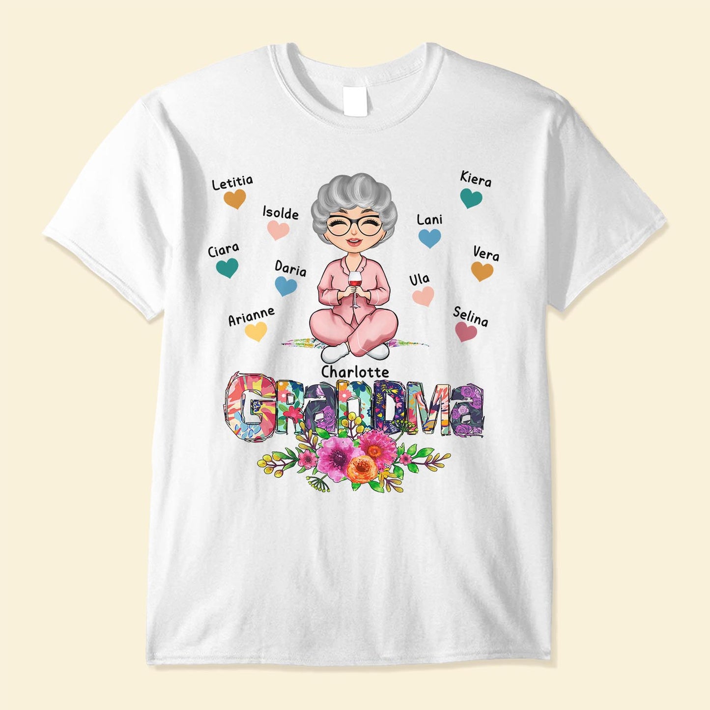 Grandma - Personalized Shirt - Birthday, Mother's DayGift For Mom, Grandma, Nana, Gigi