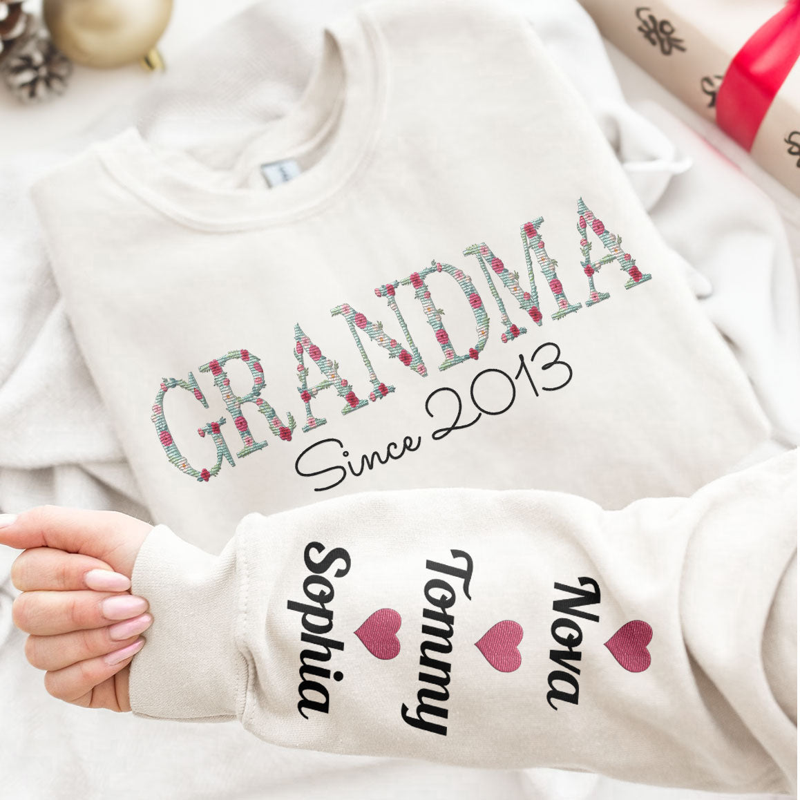 Grandma Since - Custom Embroidered Sweatshirt