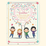 Grandma We Hope Every Time You Snuggle This Blanket - Personalized Blanket