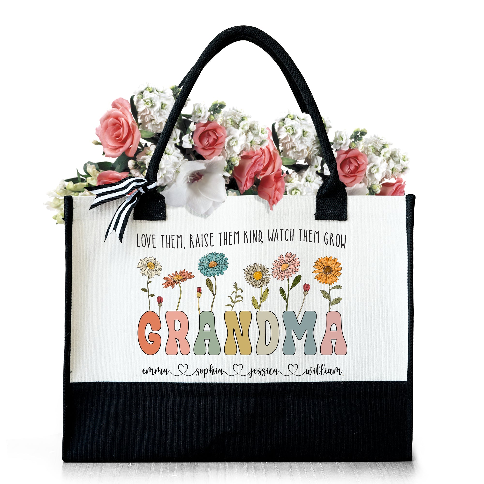 Retired Tote Bag For Women Grammie Is My Name Grammie Graphic Gift