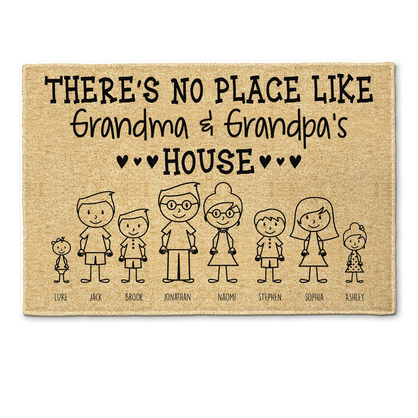 Grandma & Grandpa's House - Personalized Doormat