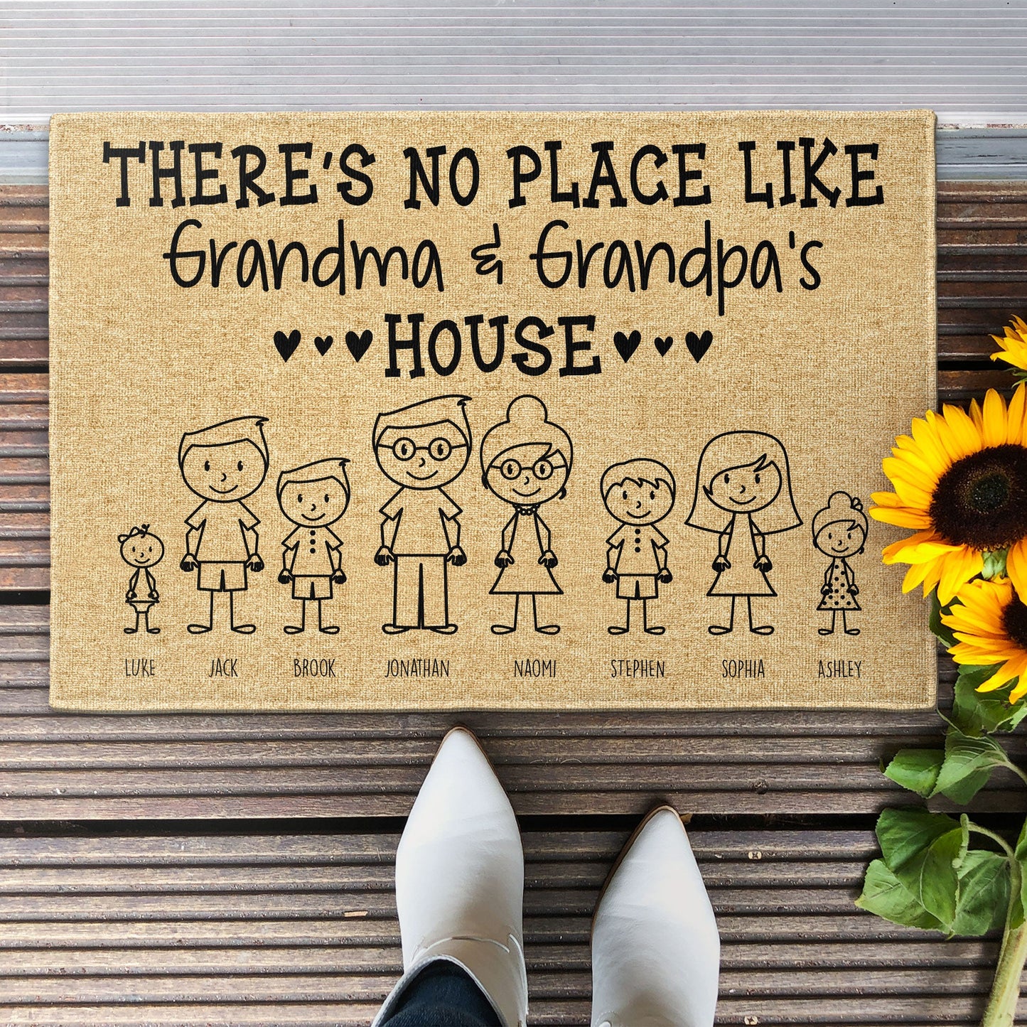 Grandma & Grandpa's House - Personalized Doormat